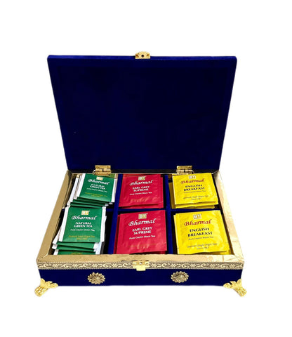 Bharmal Royal Tea Box Gift Set (60 Ceylon Tea Bags) - Blue