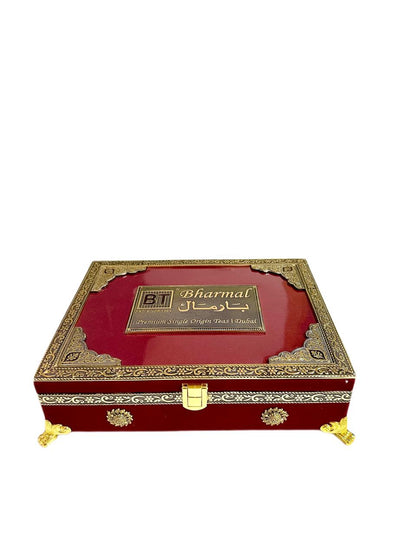 Bharmal Royal Tea Box Gift Set (60 Ceylon Tea Bags) - Red